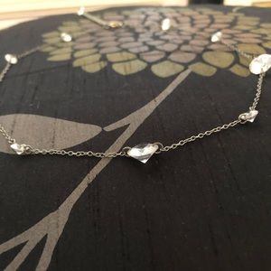 Faux diamond jeweler choker.